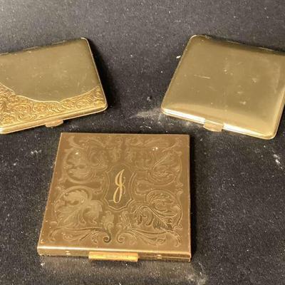 Elgin Monogramed "J"/ German Powder Compacts 