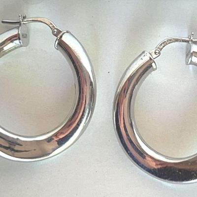 Milor Stamped 14k Hoop Earrings 