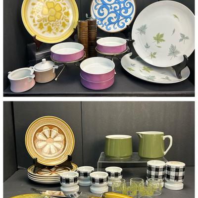 Mid Century Kitchen: Block Chromatics, Ben Seibel For Mikasa, Crazy Daisy Napkin Rings & More