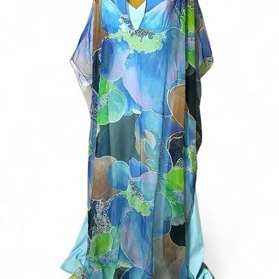 Vintage Abstract Print 2-Piece Dress Set 