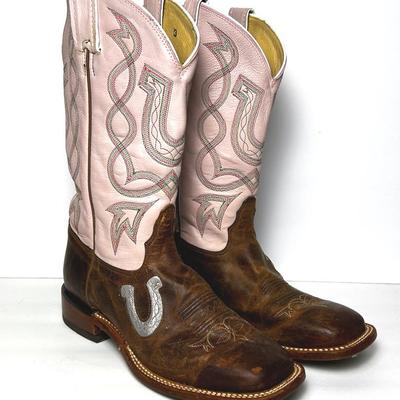 Tony Lama Cowgirl Leather Boots - (Size 8)