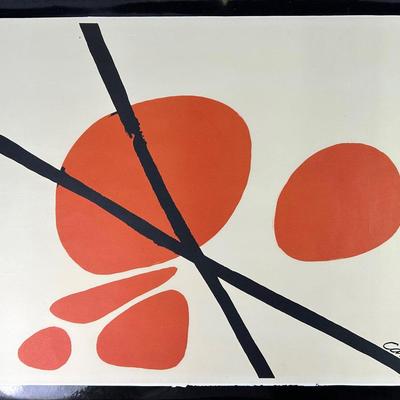 Alexander Calder “Crossroads” Print 1967 - 27.5x40” 