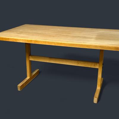 Butcher Block Dining Table - 60x35x30”