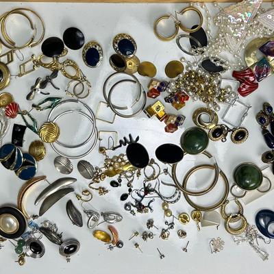 Costume Jewelry Earrings - More Than 80 Matched Pairs