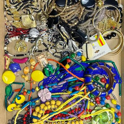 Costume Jewelry Necklaces, Bracelets, Earrings - Colorful, Gold & Silver Tone