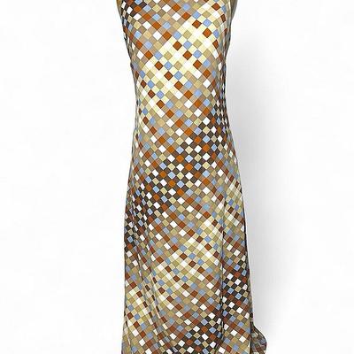 Vintage Evan-Picone New With Tags Dress With Retro Geometric Print (Size 12) 