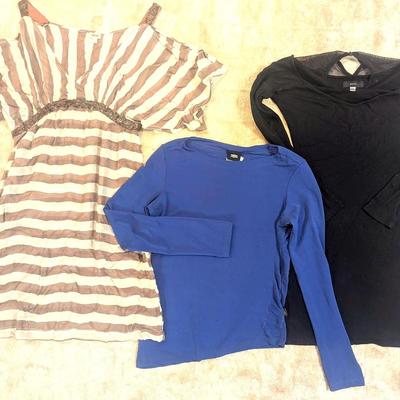 Versace Asymmetrical Top (Jeans Couture Italy), Diesel Black Mini & Kenzo Silk Dresses