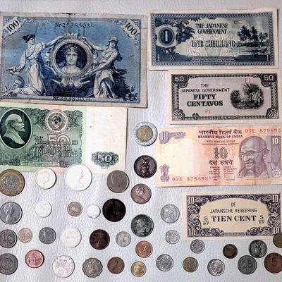 Vintage & Antique Coins & Banknotes – Germany, Scandinavia, UK, Japan, India, South America, & More