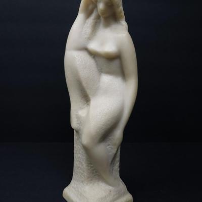 Vintage Vincent Glinsky Semi-Nude Woman Sculpture “The River Nymph” – Composite, 14"