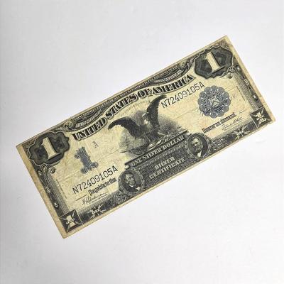 1899 Black Eagle $1 Silver Certificate - Large Bill