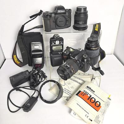 Nikon D70 & F100 Cameras & Nikkor 28-105mm F3.5-4.5, 18-35mm F3.5-4.5, 70-300mm F4-5.6 Lenses