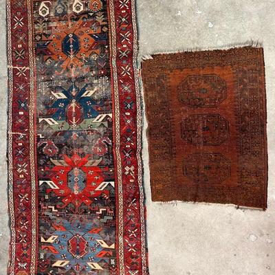Area Rugs Including Afghan Mat - 8’2”X3’5” & 3’5”X2’8”