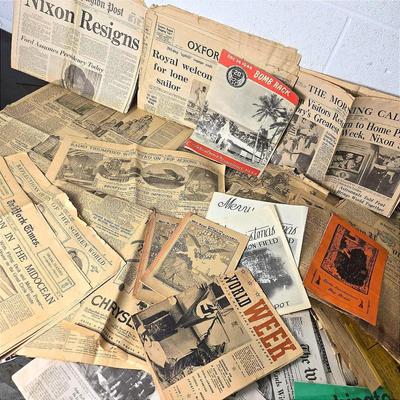 Vintage & Antique Newspapers, Ephemera 
