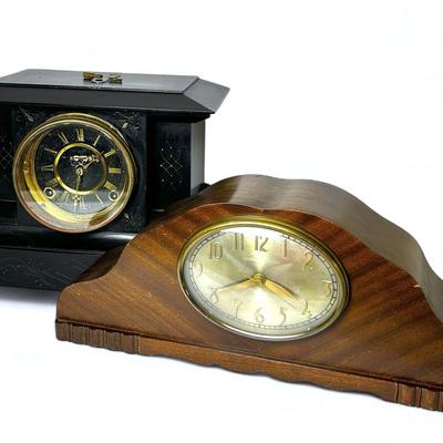 Vintage Ingraham & General Electric Chiming Mantel Clocks