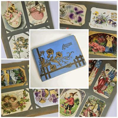 Vintage Postcard Album - Full of Over 100 Postcards -Lot 1