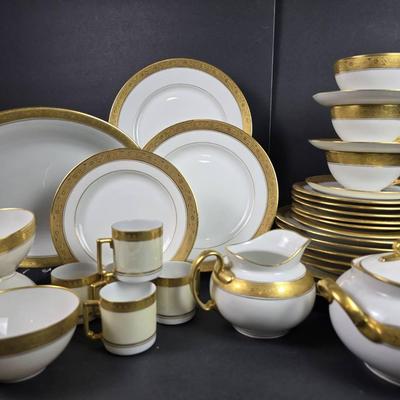 Vintage Hutschenreuther Bavarian Gold Rimmed China