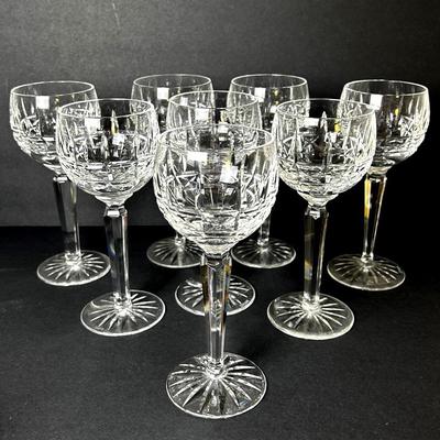 Waterford Crystal Kylemore Wine Hock Glasses (8) - 7 3/8" 