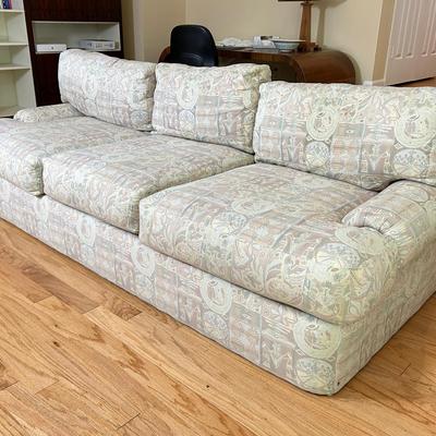 Classic Gallery Low Slung Sofa With Southwestern Style Upholstery - 89X40X31” - 1 Of 2