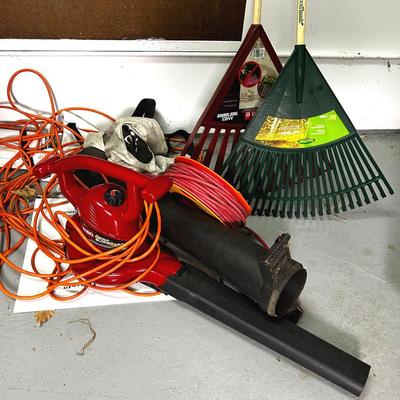 Toro Ultra Blower Vac, Extension Cords & Rakes 