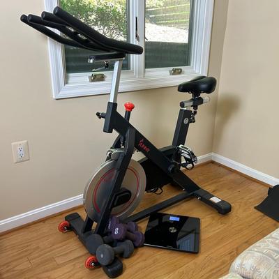 Sunny SF-B1805 Exercise Bike,Plus Weights & Scale