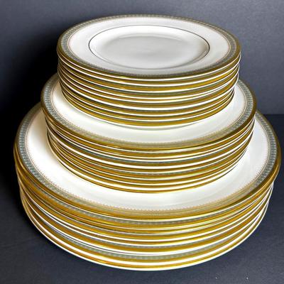 Royal Doulton “Clarendon” China Plates (6.5”, 8”, 10.5”)
