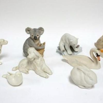 Sale Photo Thumbnail #32: 1032	GROUP OF ASSORTED ANIMALS INCLUDING LENOX ROUSE, PARIAN, ETC, LARGEST APPROXIMATELY 7 IN H
