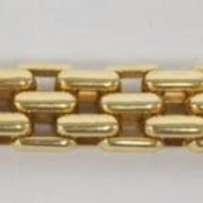 Sale Photo Thumbnail #242: 1240	BARAKA MENS LINK BRACELET, 64.63 DWT, APPROXIMATELY 7 IN LONG
