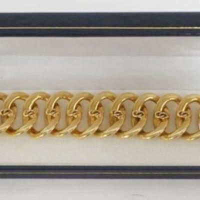 Sale Photo Thumbnail #236: 1234	14K GOLD LADIES BRACELET, 30.64 DWT, APPROXIMATELY 7 3/4 IN LONG
