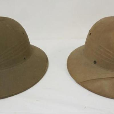 Sale Photo Thumbnail #124: 1123	2 PITH HELMETS
