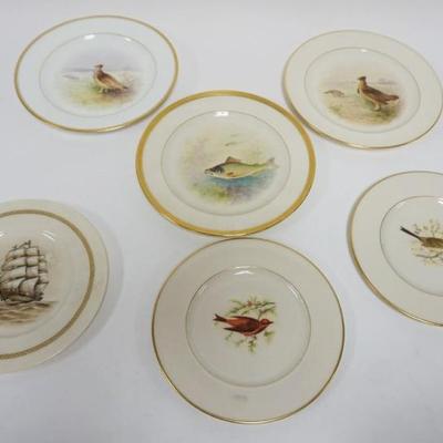Sale Photo Thumbnail #49: 1049	LARGE GROUP OF ASSORTED LENOX PLATES INCLUDING 3 HAND PAINTED ARTIST SIGNED, LARGEST APPROXIMATELY 9 1/4 IN
