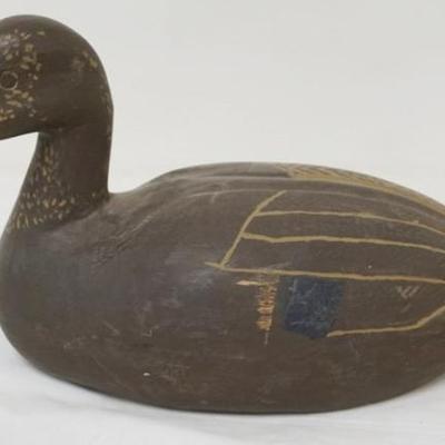 Sale Photo Thumbnail #93: 1092	WOOD DUCK DECOY, APPROXIMATELY 17 IN X 7 IN X 9 IN

