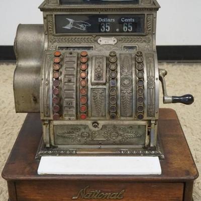 Sale Photo Thumbnail #246: 1244	NATIONAL CASH REGISTER, APPROXIMATELY 17 IN X 21 IN X 24 IN H
