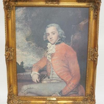 Sale Photo Thumbnail #167: 1166	FRMED PRINT ON CANVAS OF CAPTIAN BLIGH, APPROXIMATELY 27 IN X 34 IN OVERALL
