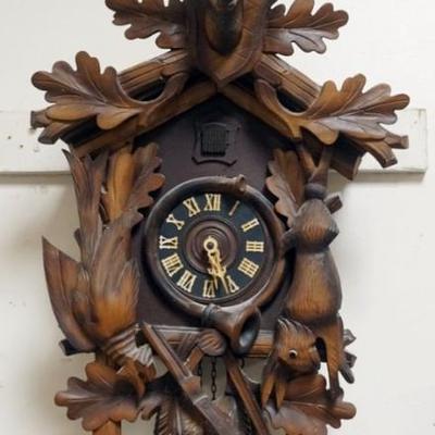 Sale Photo Thumbnail #138: 1137	CUCKOO CLOCK, APPROXIMATELY 7 IN X 15 IN X 20 IN H, NO PENDULUM

