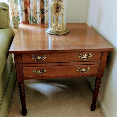 Sale Photo Thumbnail #3: Stickley end tables, Cherry, 26" x 26" top