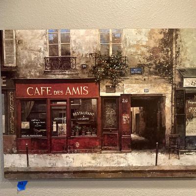 French Bistro inspired artwork 