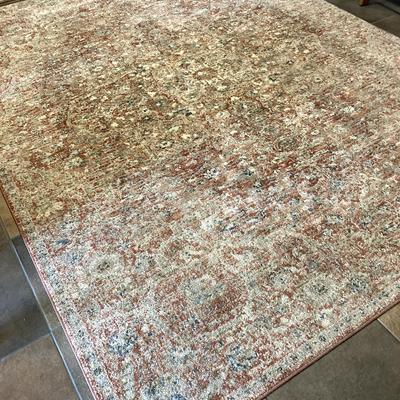 Beige & Rust area rug by SABAN