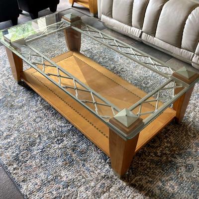 Coffee Table with Glass Top