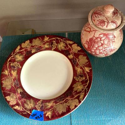 Decorative Plate and Jar
