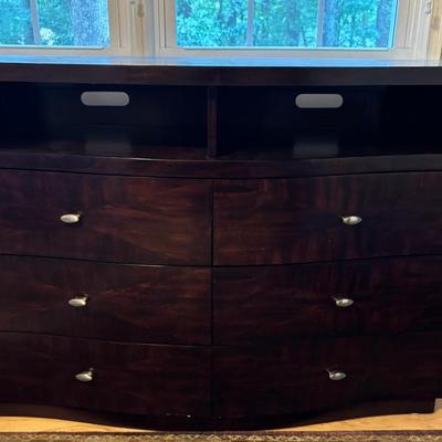 Dark Wood Chest Of Drawers 