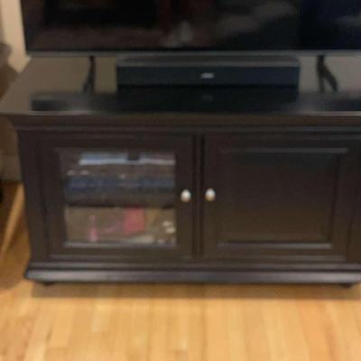 Black Wood TV stand 