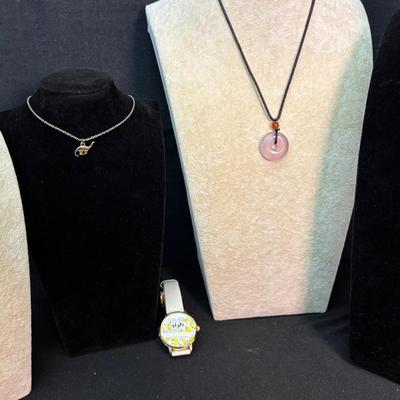 Kate Spade Watch w/ Fun Lot Of Necklaces