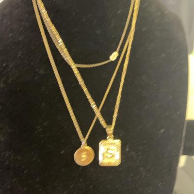 3 “S” Necklaces