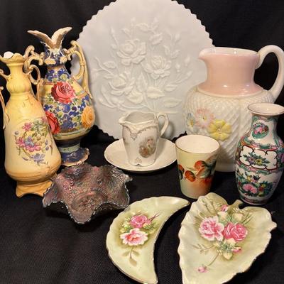 Collection Of Decorative Vases, Dishes, Plates-Limoge, Lefton