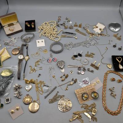 Costume Jewelry & Watch Lot