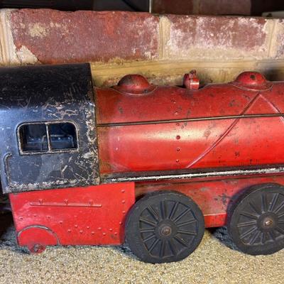 Vintage “Cor-Cor” Toys 3 Piece Pressed Steel Train Set