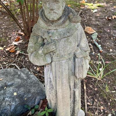 Saint Francis Of Assisi 25” Concrete Garden Statue 