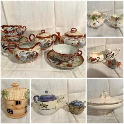 Group of Various Porcelain & Ceramic Items: Japanese Tea Set, Lusterware & More