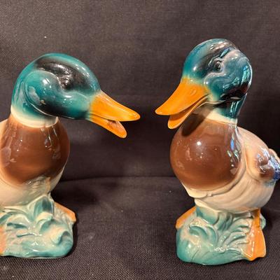 Pair Of Vintage Mallard Ducks