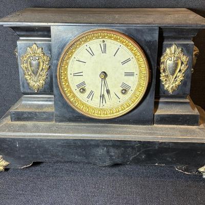 Two Vintage Mantel Clocks-Ansonia Clock Company